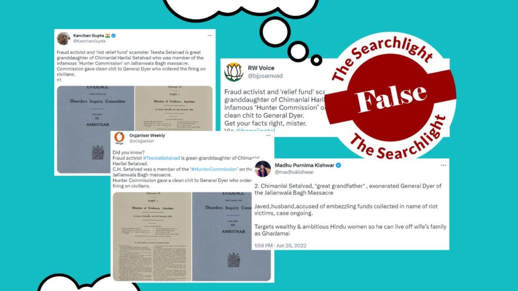 FACT CHECK: Did the Hunter Commission member Sir Setalvad gave a clean chit to General Dyer in Jallianwala Bagh massacre? Find the truth here.